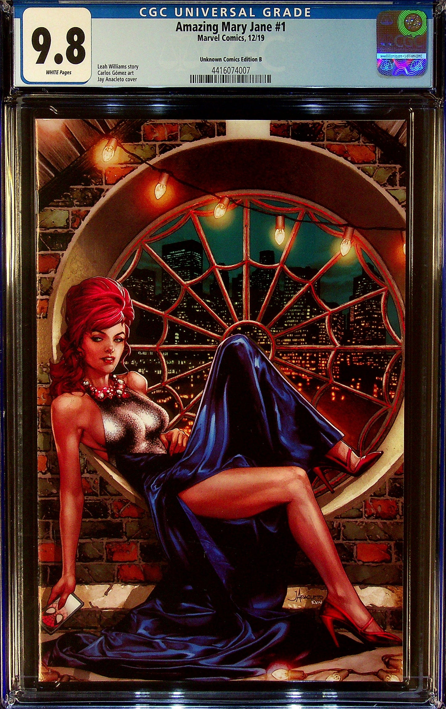 Amazing Mary Jane #1 CGC 9.8 Unknown Comics Edition B