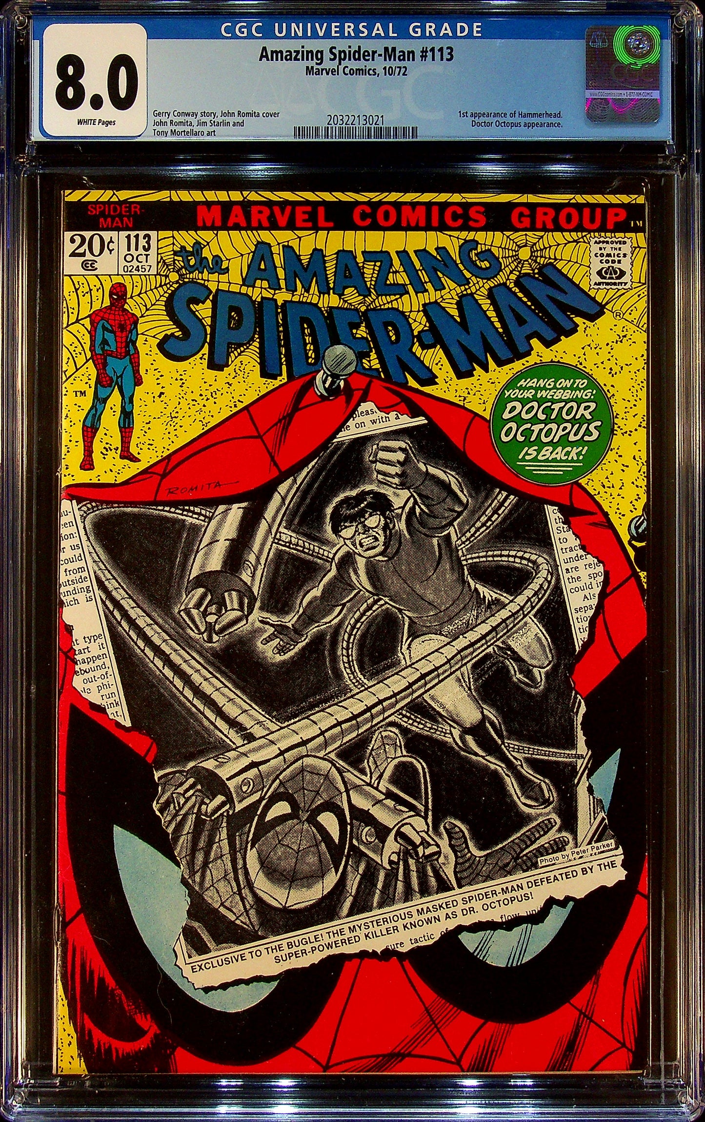 Amazing Spider-Man #113 CGC 8.0