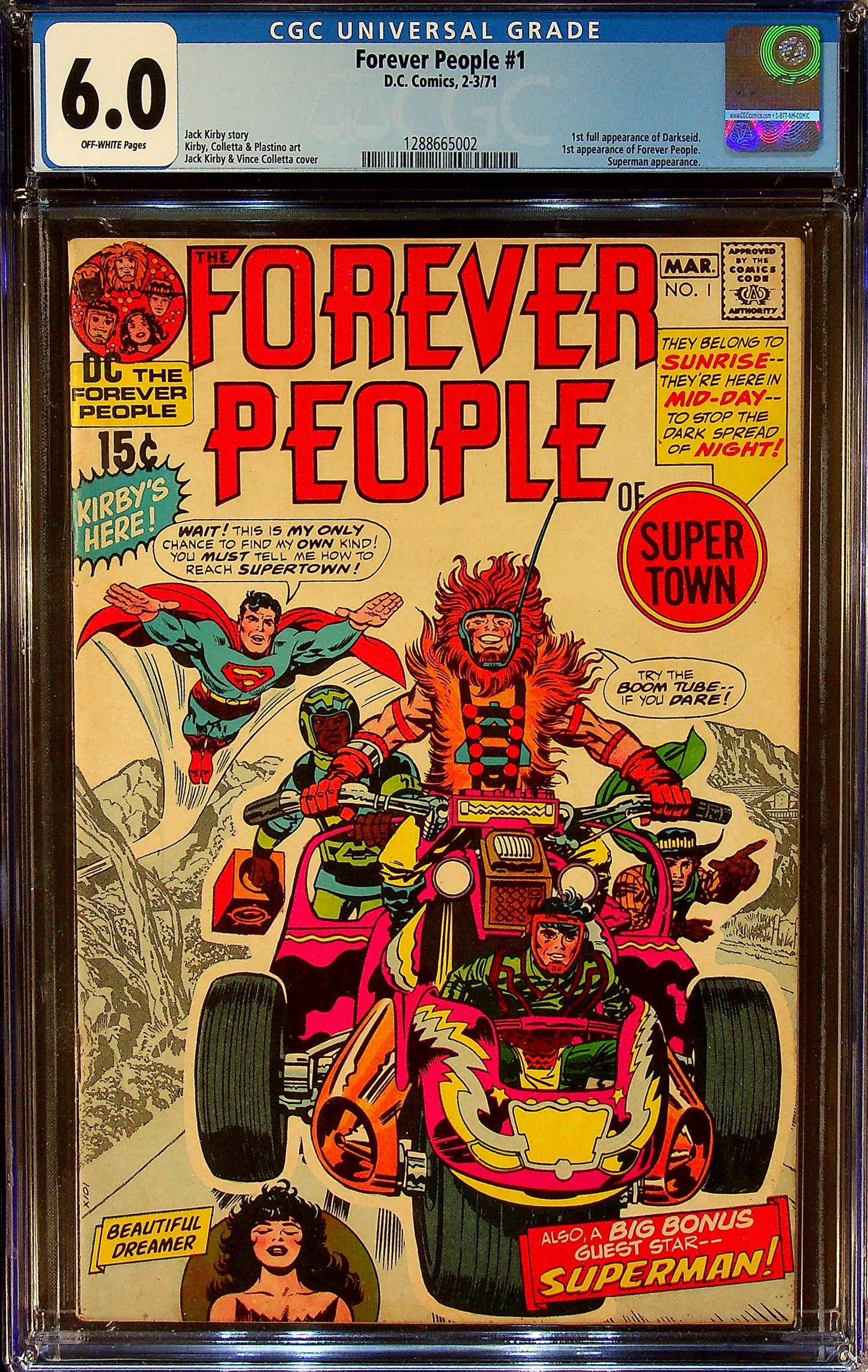 Forever People #1 CGC 6.0