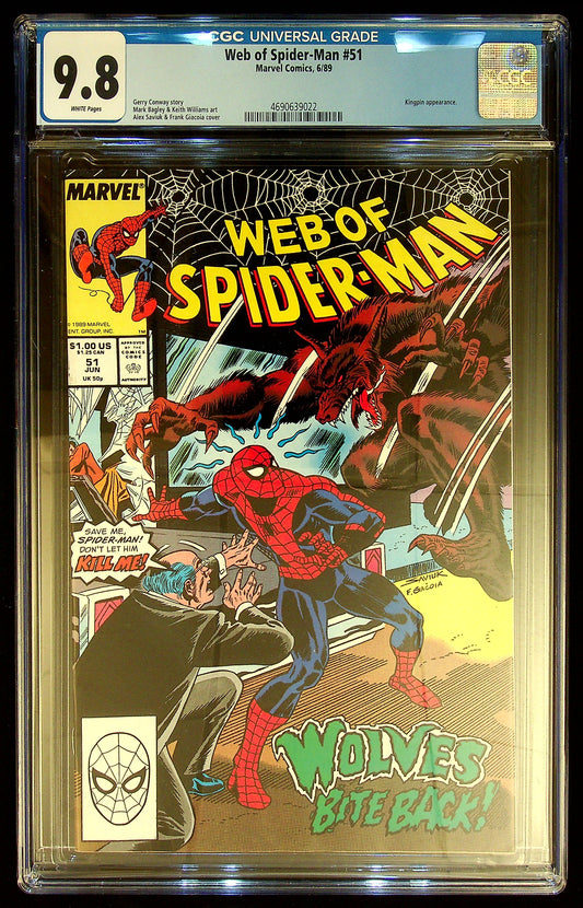 Web of Spider-Man #51 CGC 9.8