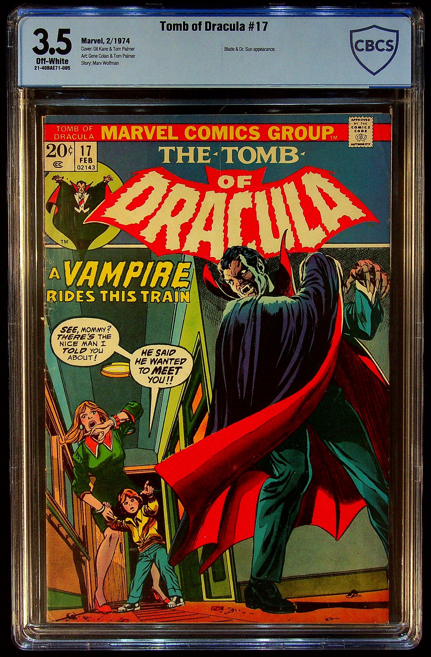 Tomb Of Dracula #17 CBCS 3.5