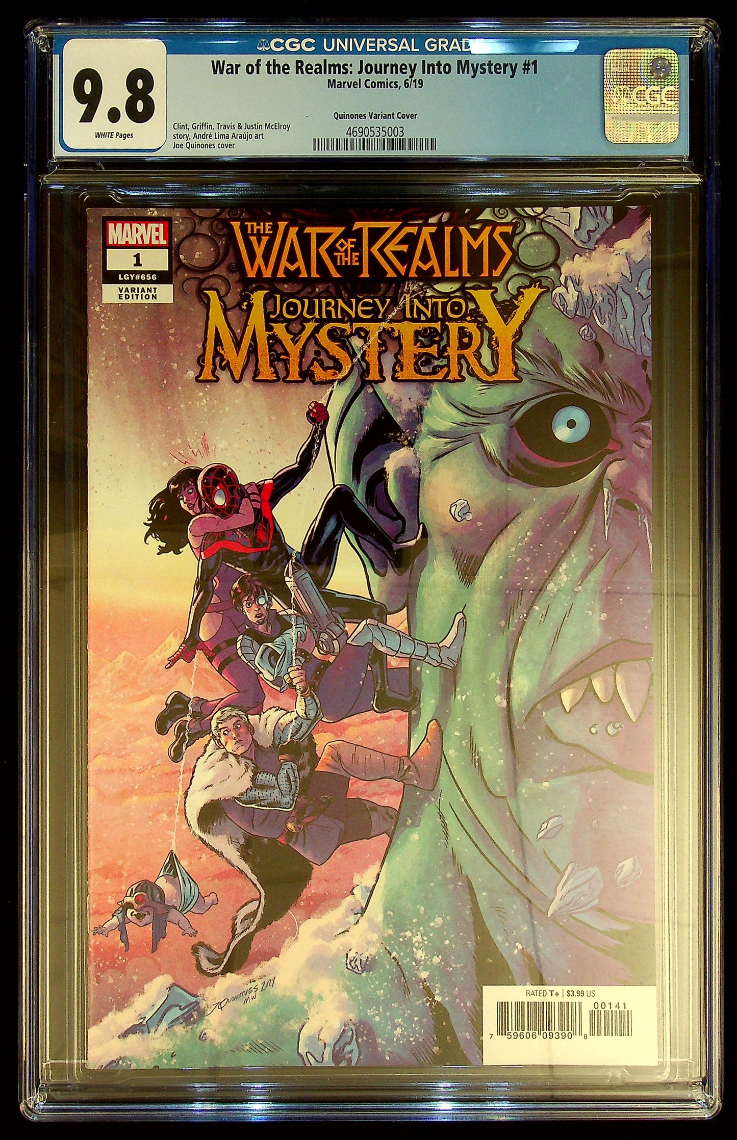 War of the Realms: Journey into Mystery #1 CGC 9.8 Quinones Variant Cover