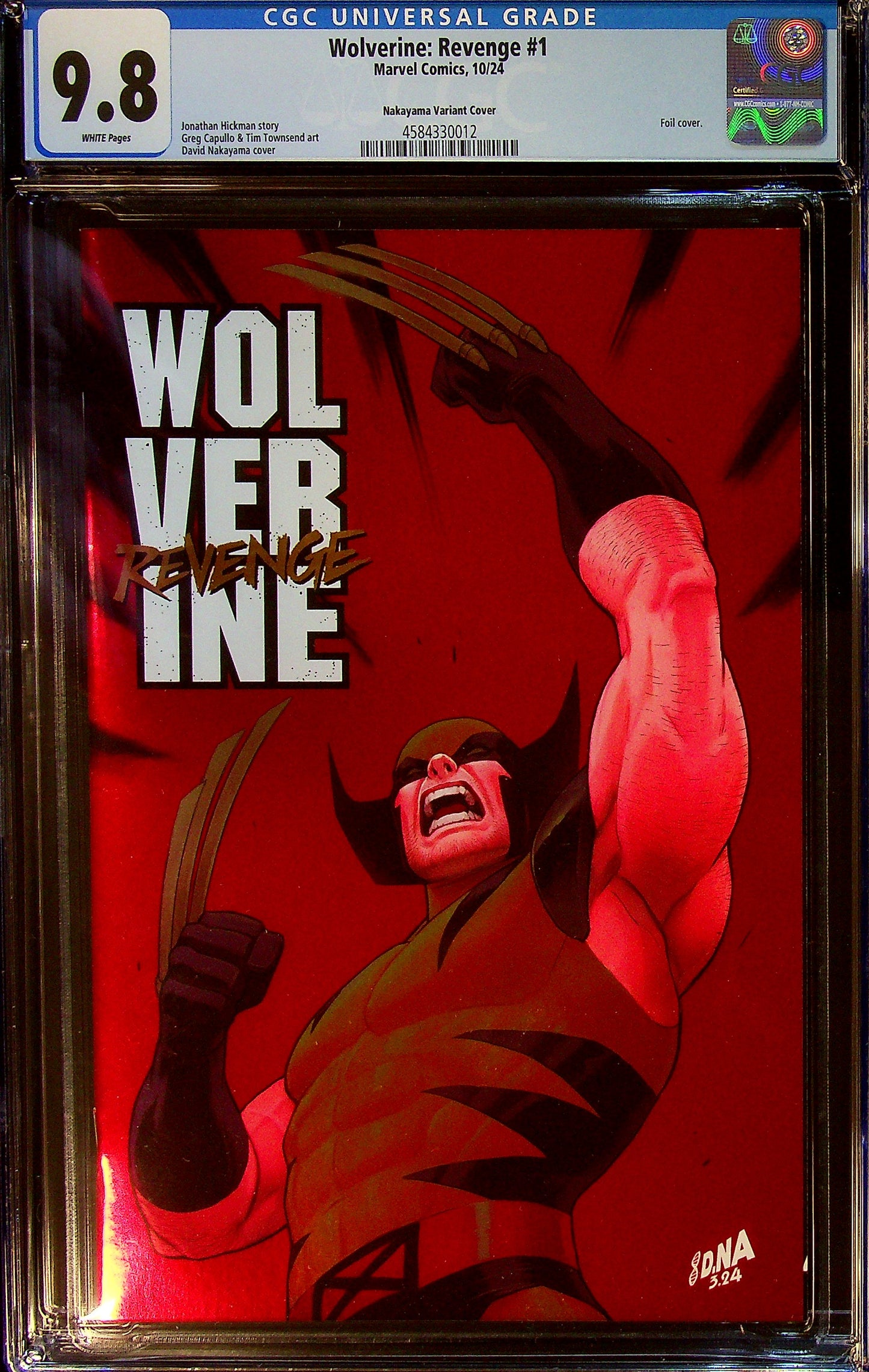 Wolverine: Revenge #1 CGC 9.8 Nakayama Variant