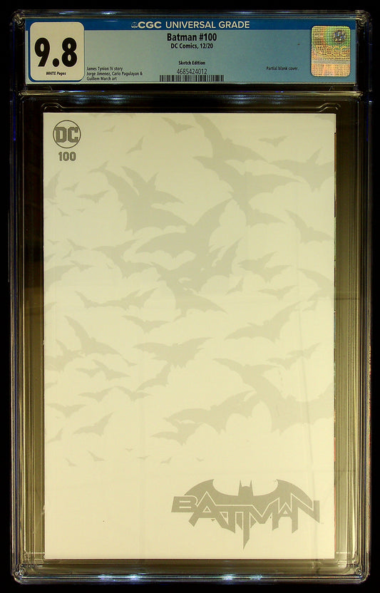 Batman #100 Sketch Edition CGC 9.8