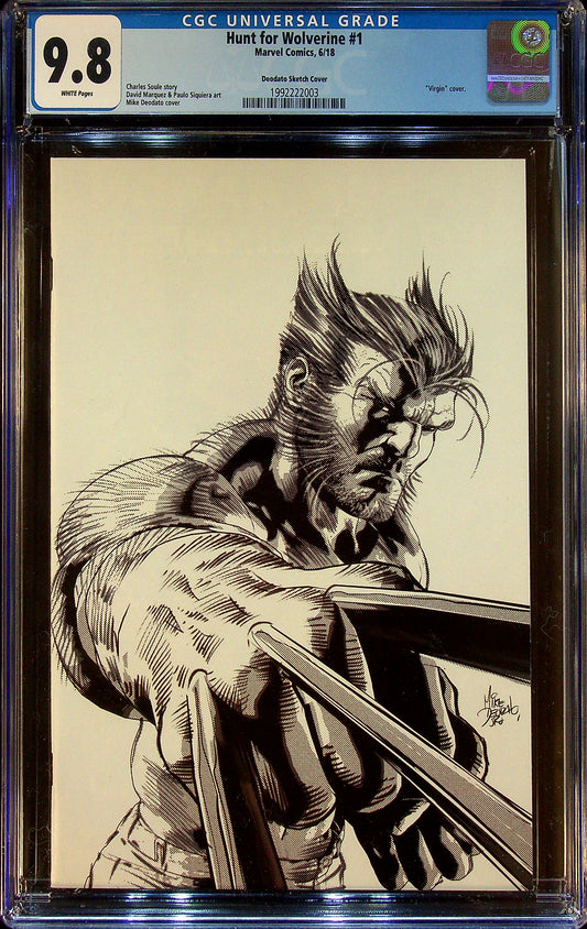Hunt For Wolverine #1 CGC 9.8 Deodato Sketch Cover