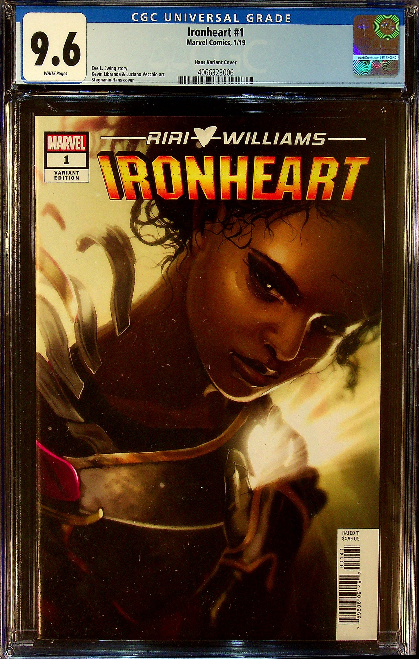 Ironheart #1 CGC 9.8 Hans Variant