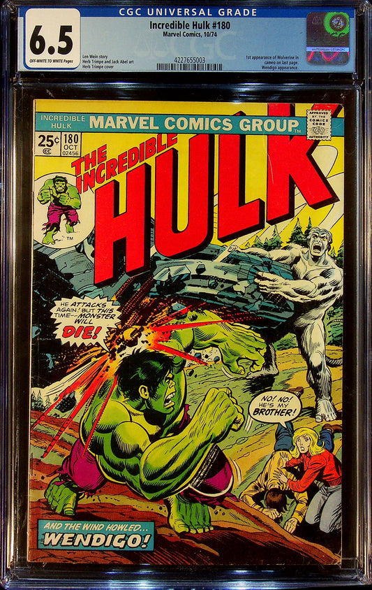 Incredible Hulk #180 CGC 6.5