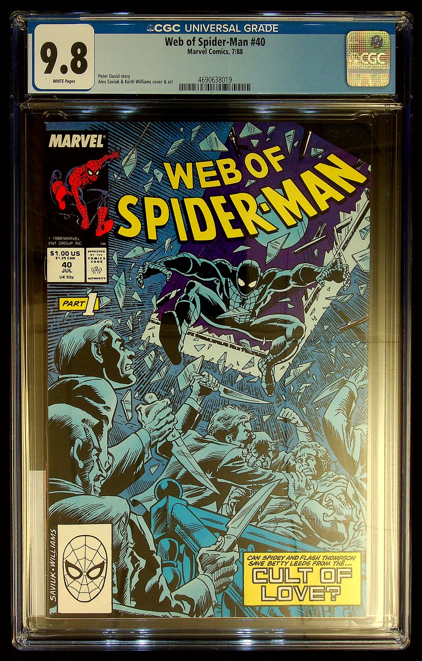 Web of Spider-Man #40 CGC 9.8