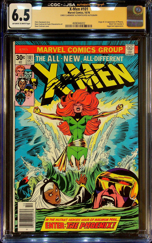 X-Men #101 CGCS 6.5 Signed by Chris Claremont