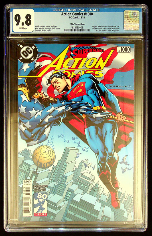 Action Comics #1000 "1970's" Variant Cover CGC 9.8