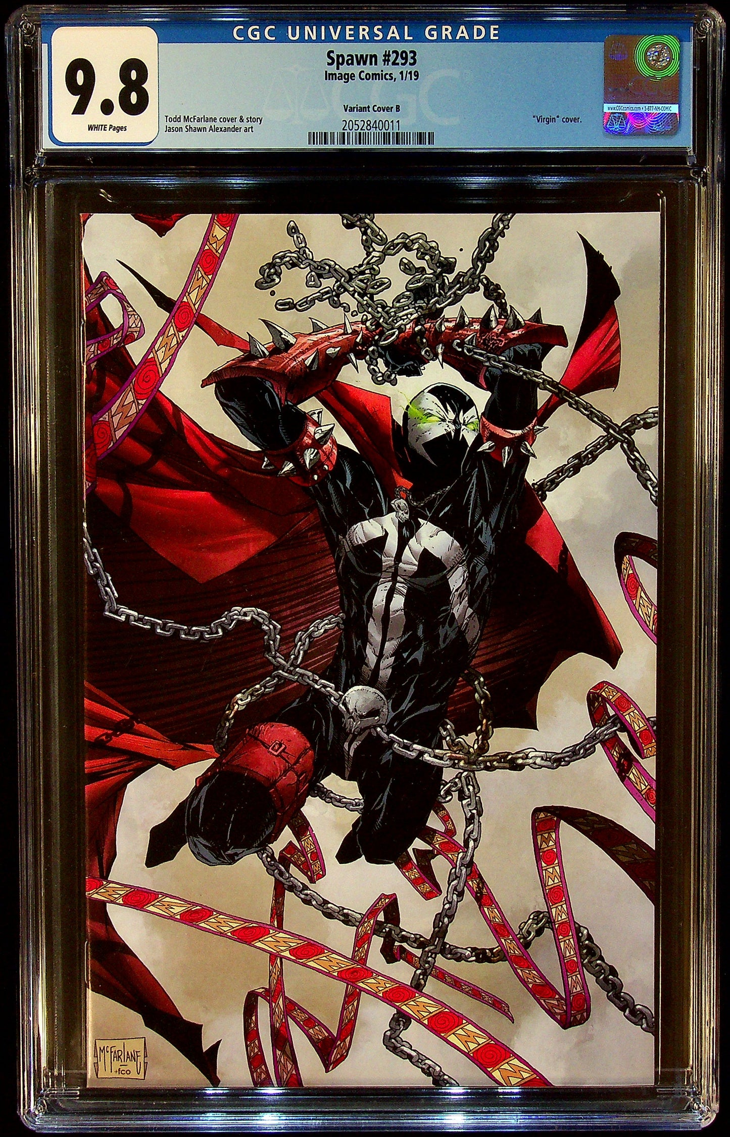Spawn #293 CGC 9.8 Variant Cover B