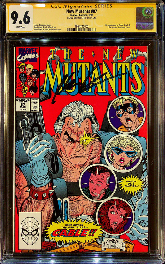 New Mutants #87 CGCS 9.6 Signed by Rob Liefield