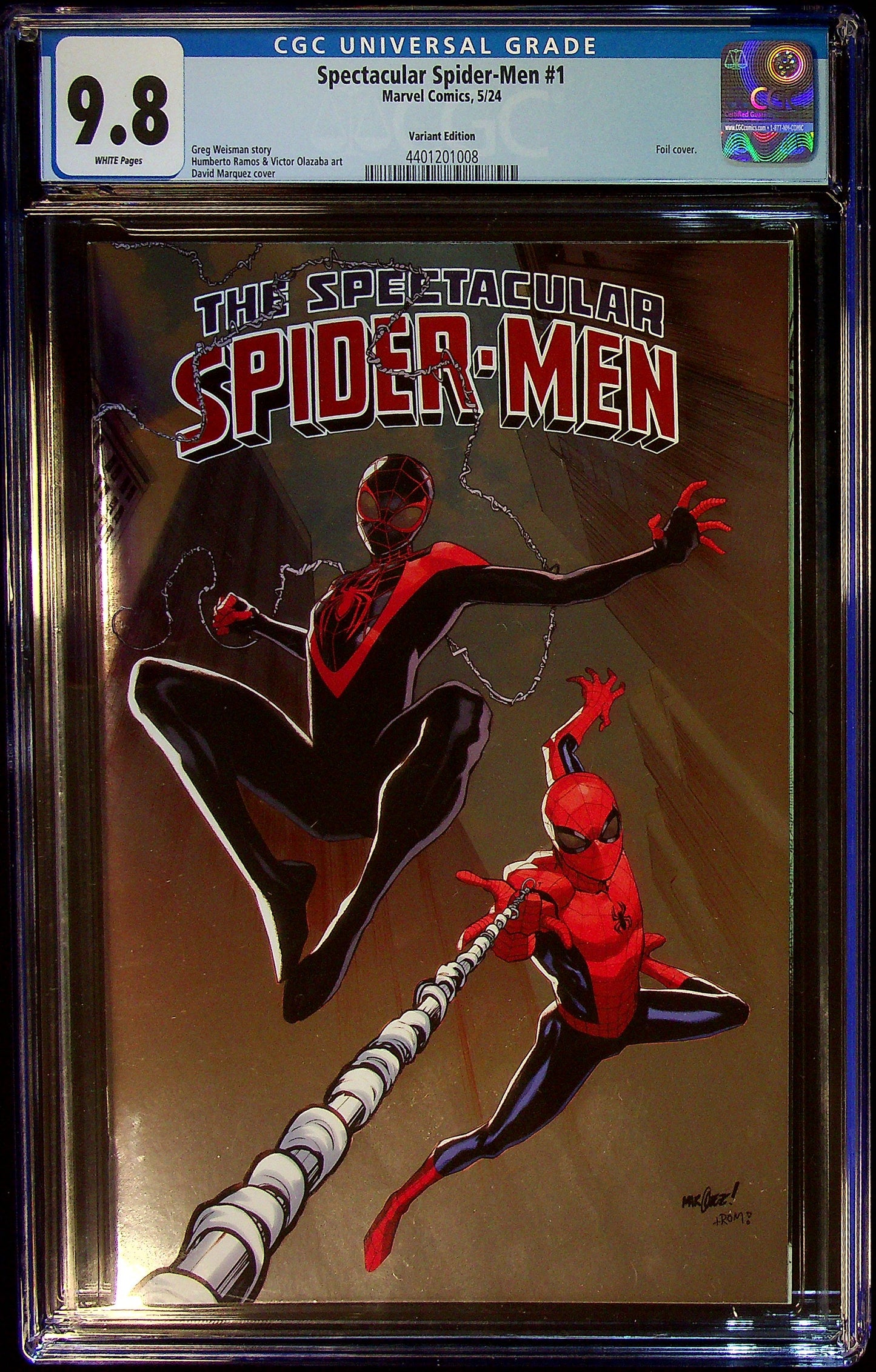 Spectacular Spider-Men #1 CGC 9.8 Foil Variant