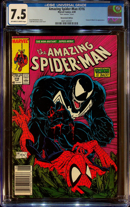 Amazing Spider-Man #316 CGC 7.5 Newsstand Edition