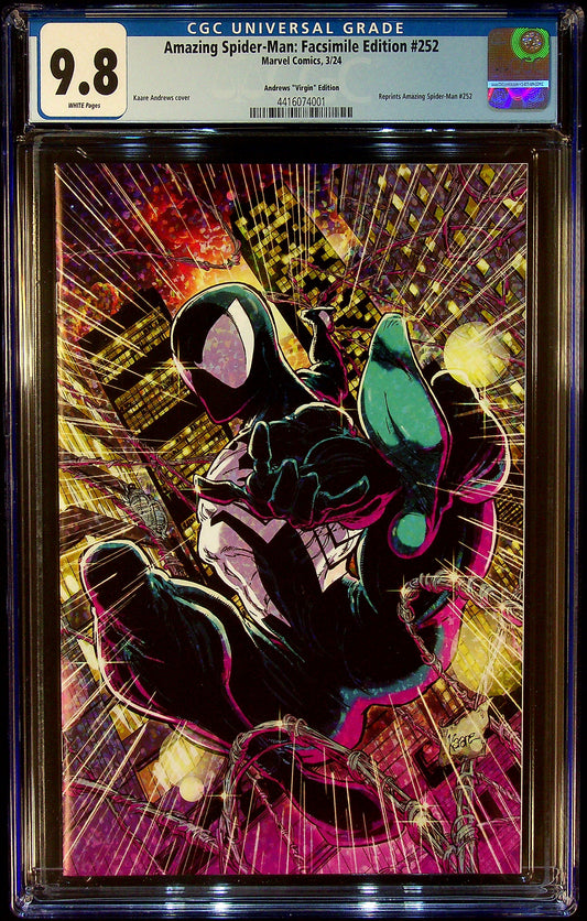 Amazing Spider-Man: Facsimile Edition #252 CGC 9.8 Andrews "Virgin" Edition