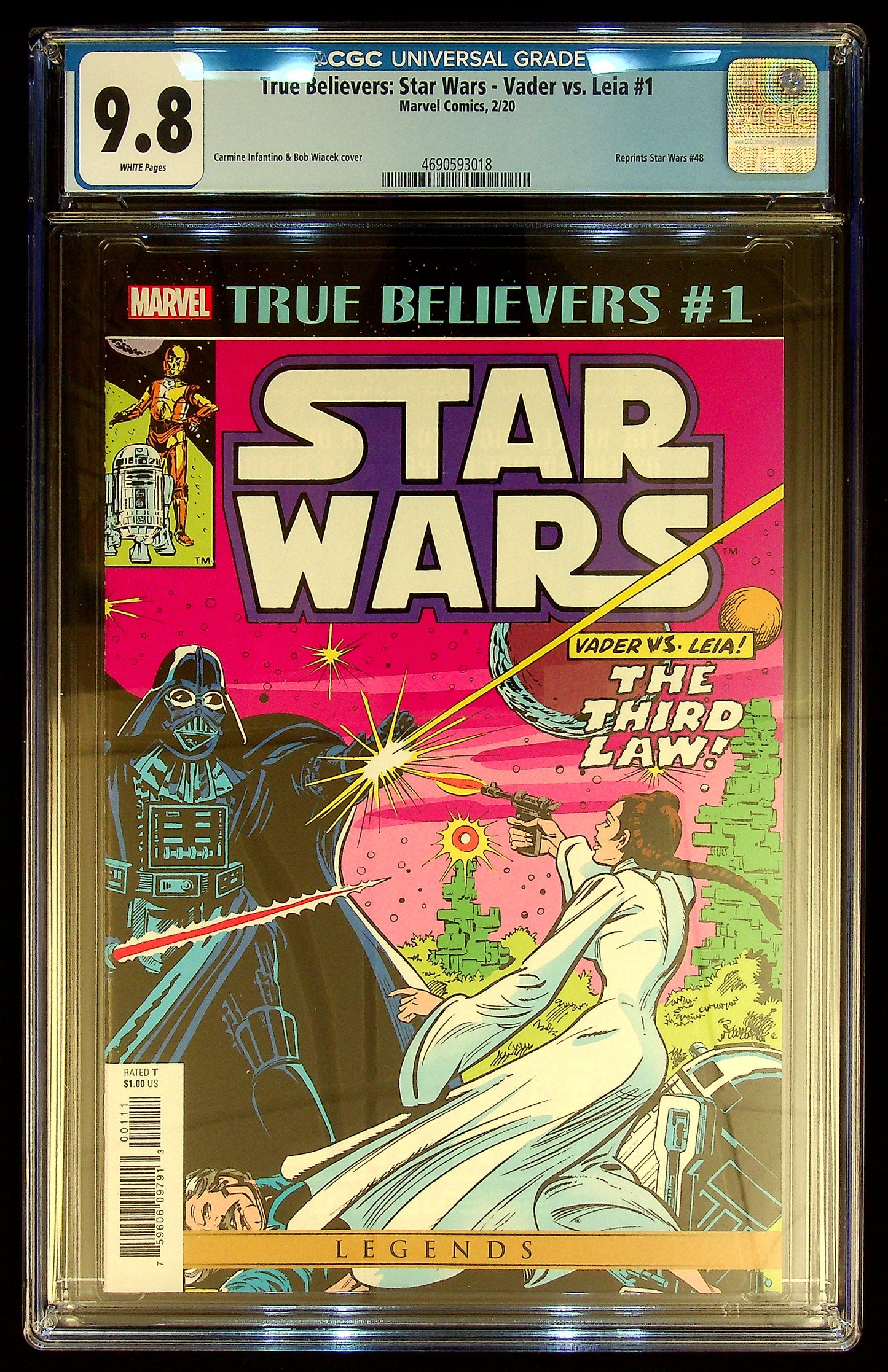 True Believers Star Wars Vader vs Leia #1 CGC 9.8