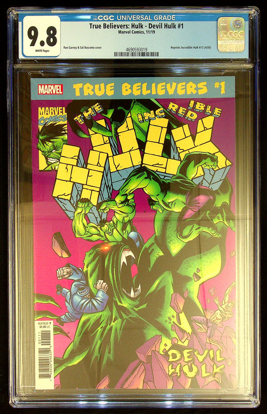 True Believers Hulk- Hulk Devil Hulk #1 CGC 9.8
