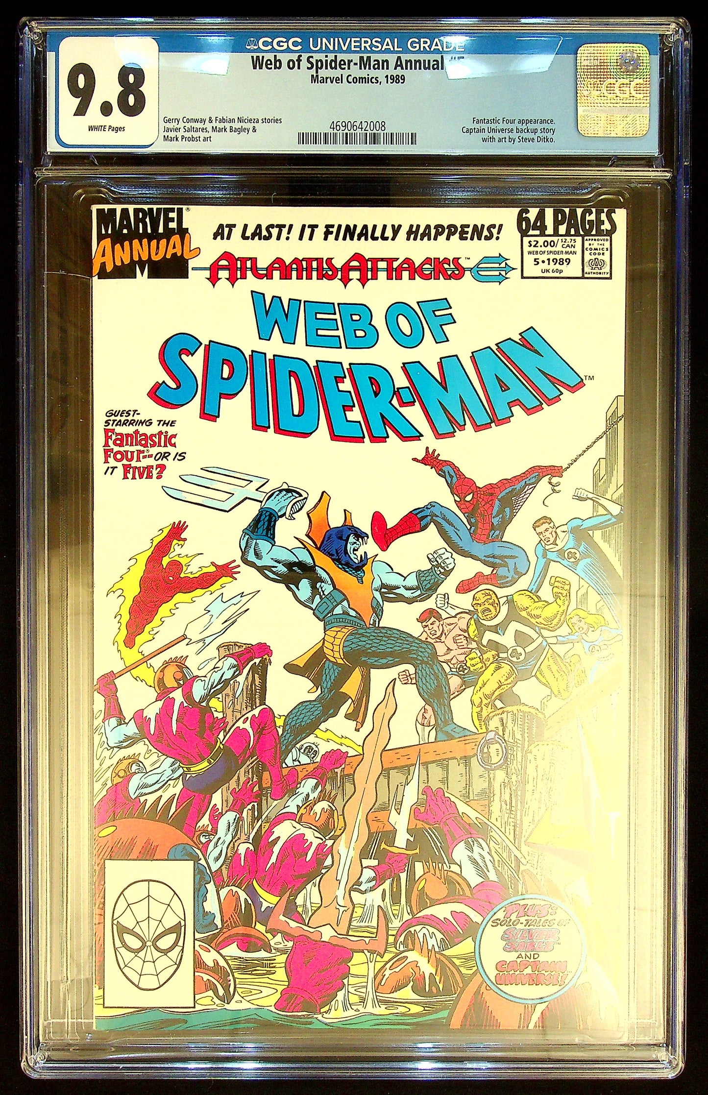 Web of Spider-Man Annual #5 CGC 9.8