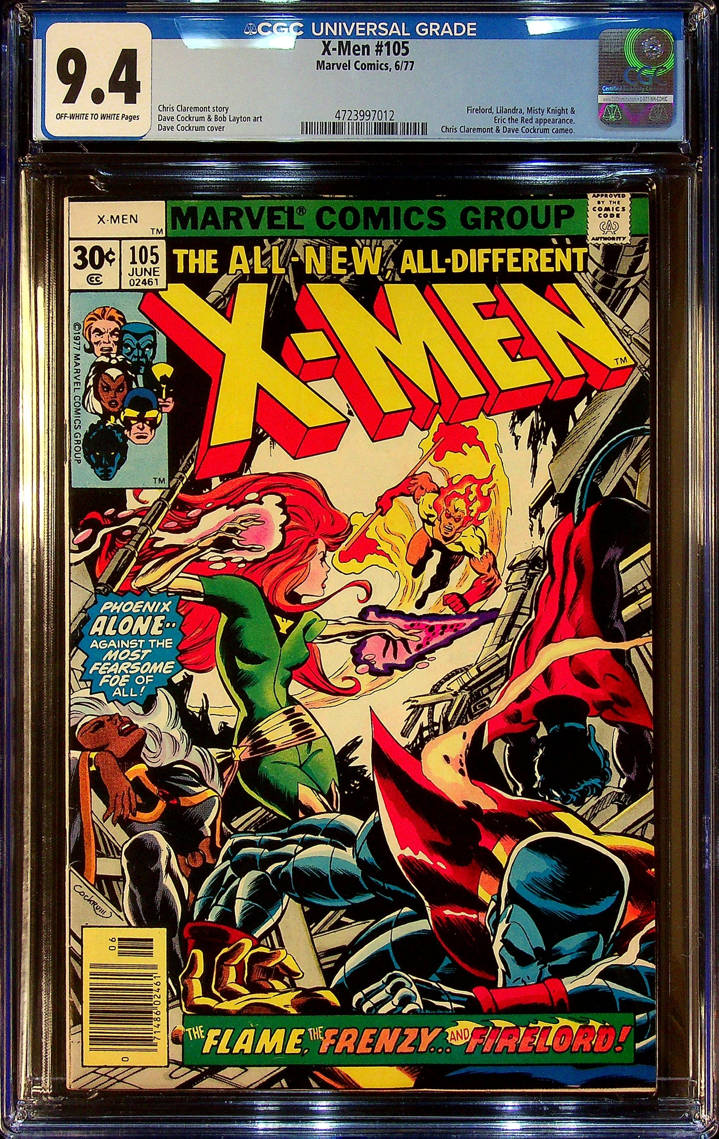 X-Men #105 CGC 9.4