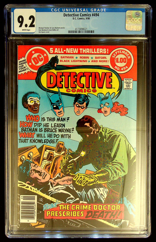 Detective Comics #494 CGC 9.2
