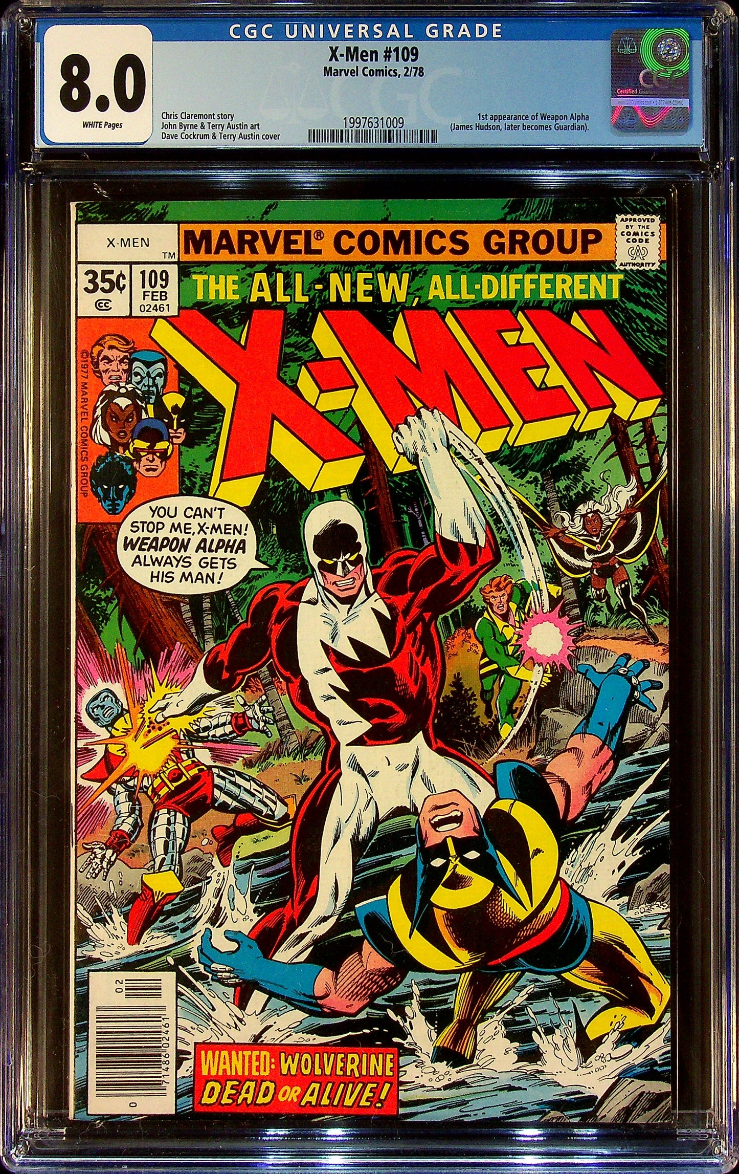 X-Men #109 CGC 8.0