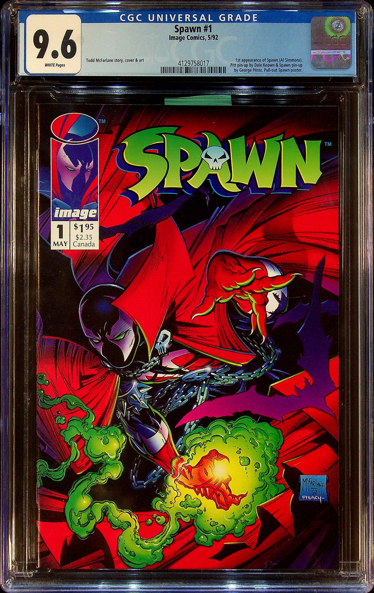 Spawn #1 CGC 9.6