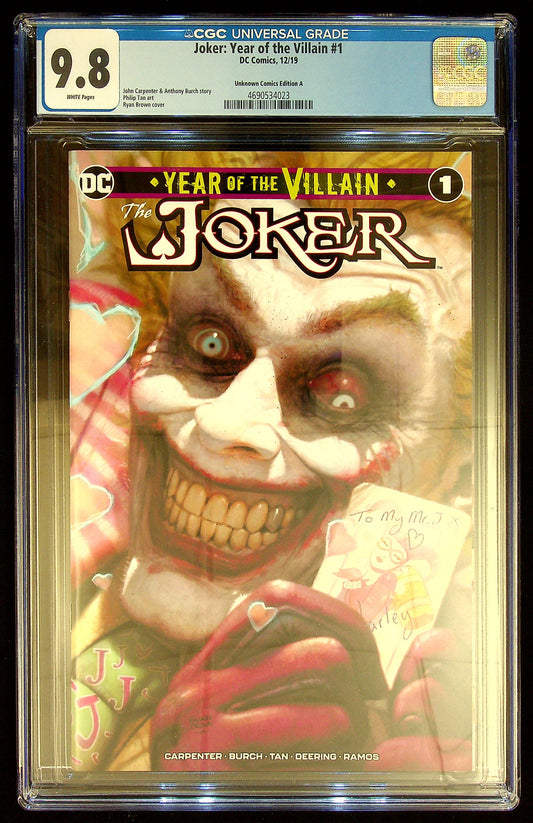 Joker: Year of the Villain #1 CGC 9.8 [Unknown Comics Edition A]