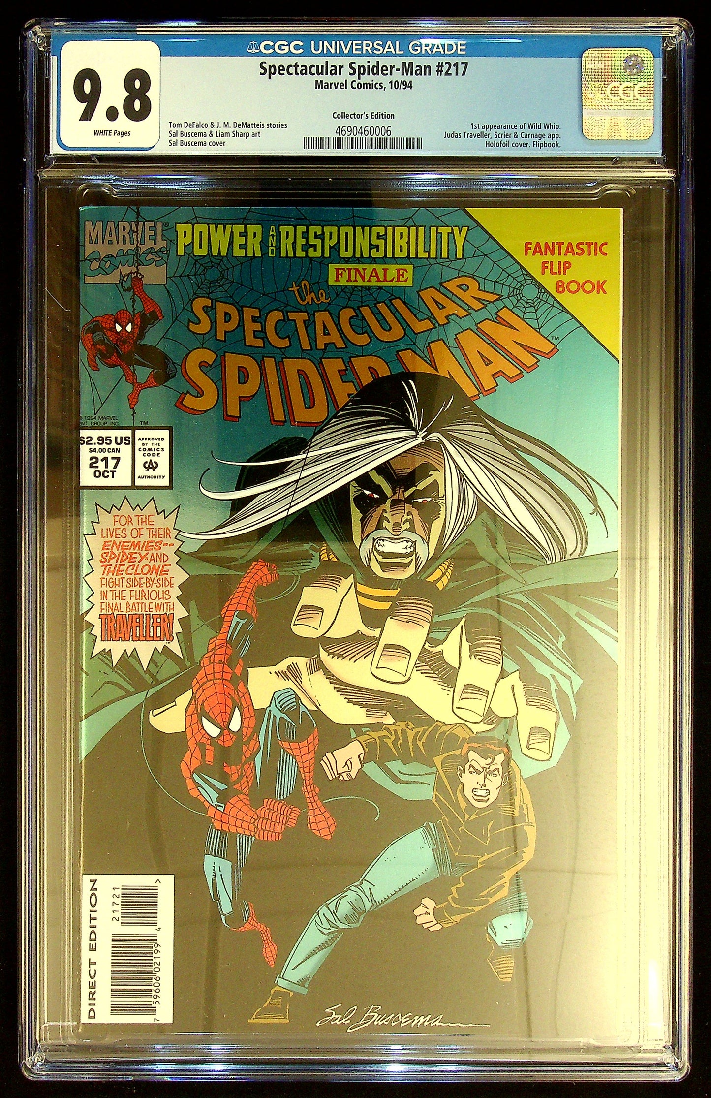 Spectacular Spider-Man #217 CGC 9.8 [Collector's Edition]