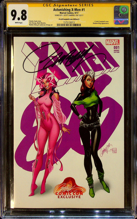 Astonishing X-Men #1 CGCS 9.8 JScottCampbell.com Edition D Signed by J. Scott Campbell