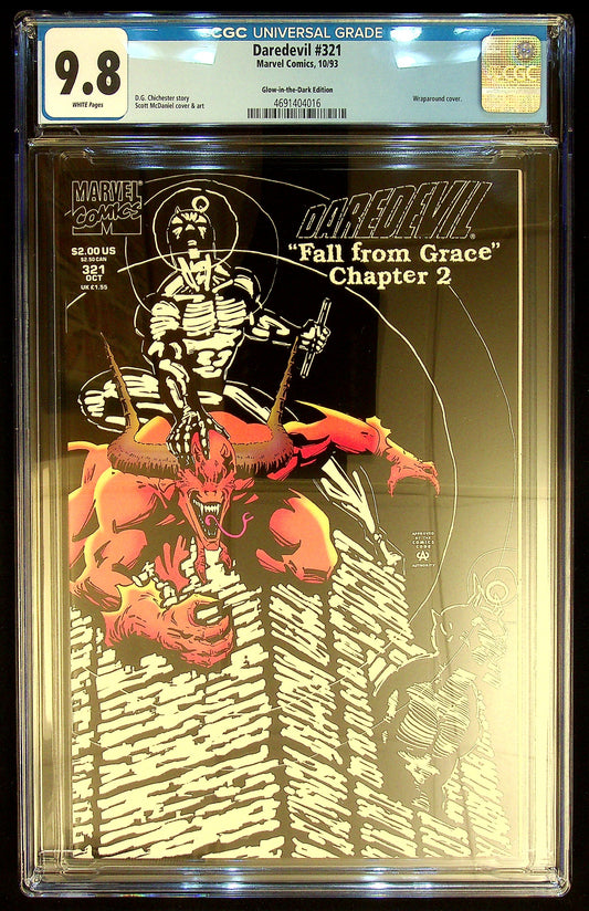 Daredevil #321 CGC 9.8 [Glow in the Dark Edition] {Wraparound Cover}