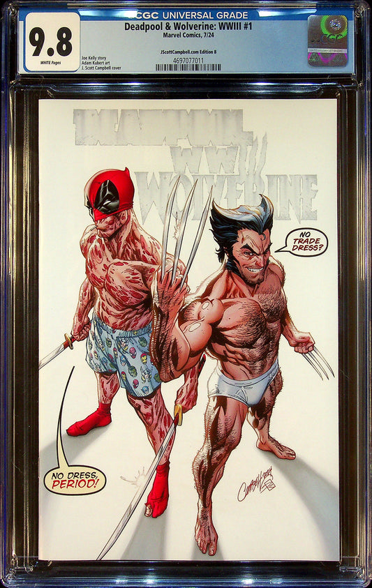 Deadpool & Wolverine: WWIII #1 CGC 9.8 JScottCampbell.com Edition B