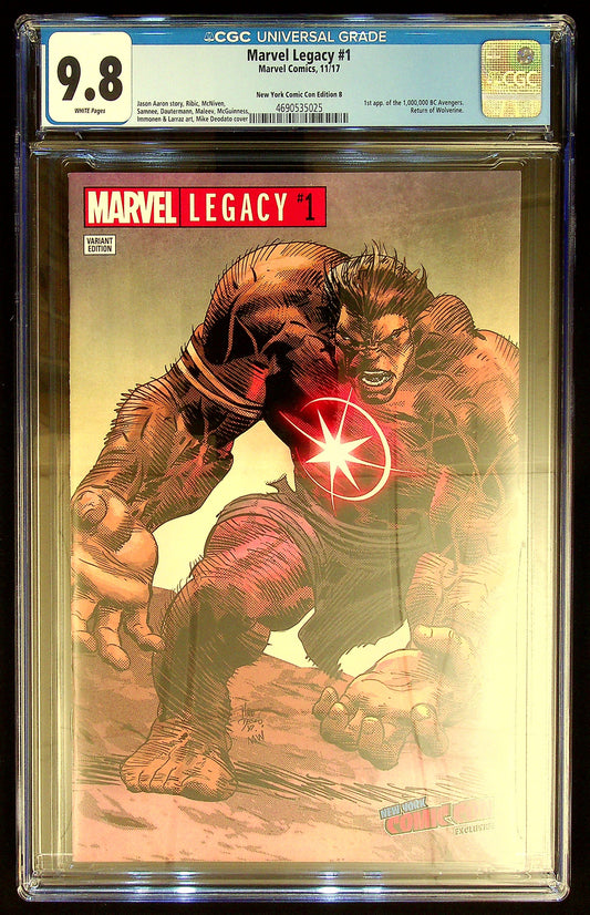 Marvel Legacy #1 CGC 9.8 New York Comic Con Edition B