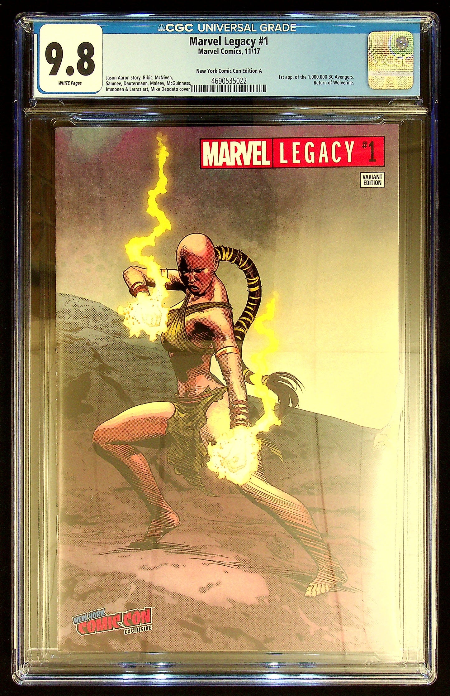 Marvel Legacy #1 CGC 9.8 New York Comic Con Edition A
