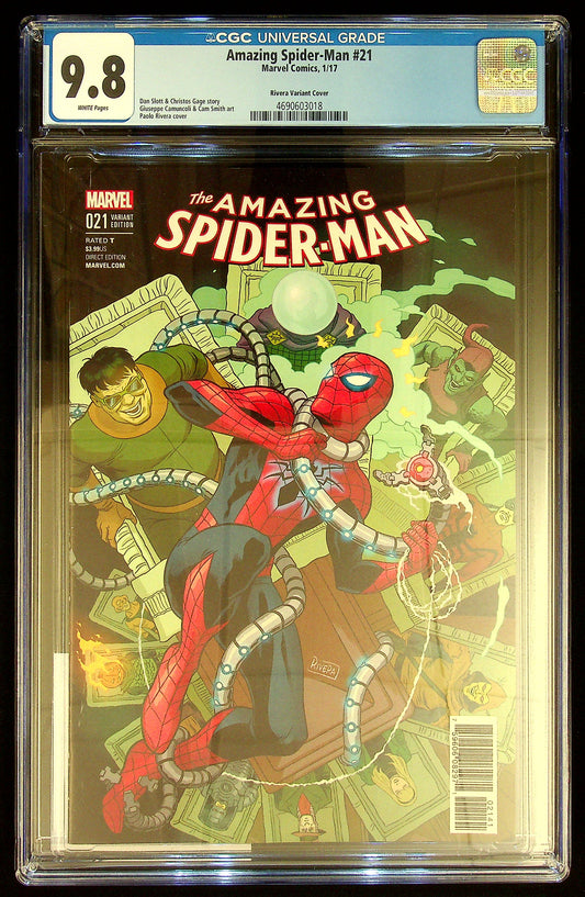 Amazing Spider-Man #21 CGC 9.8 [ Rivera Variant Cover]