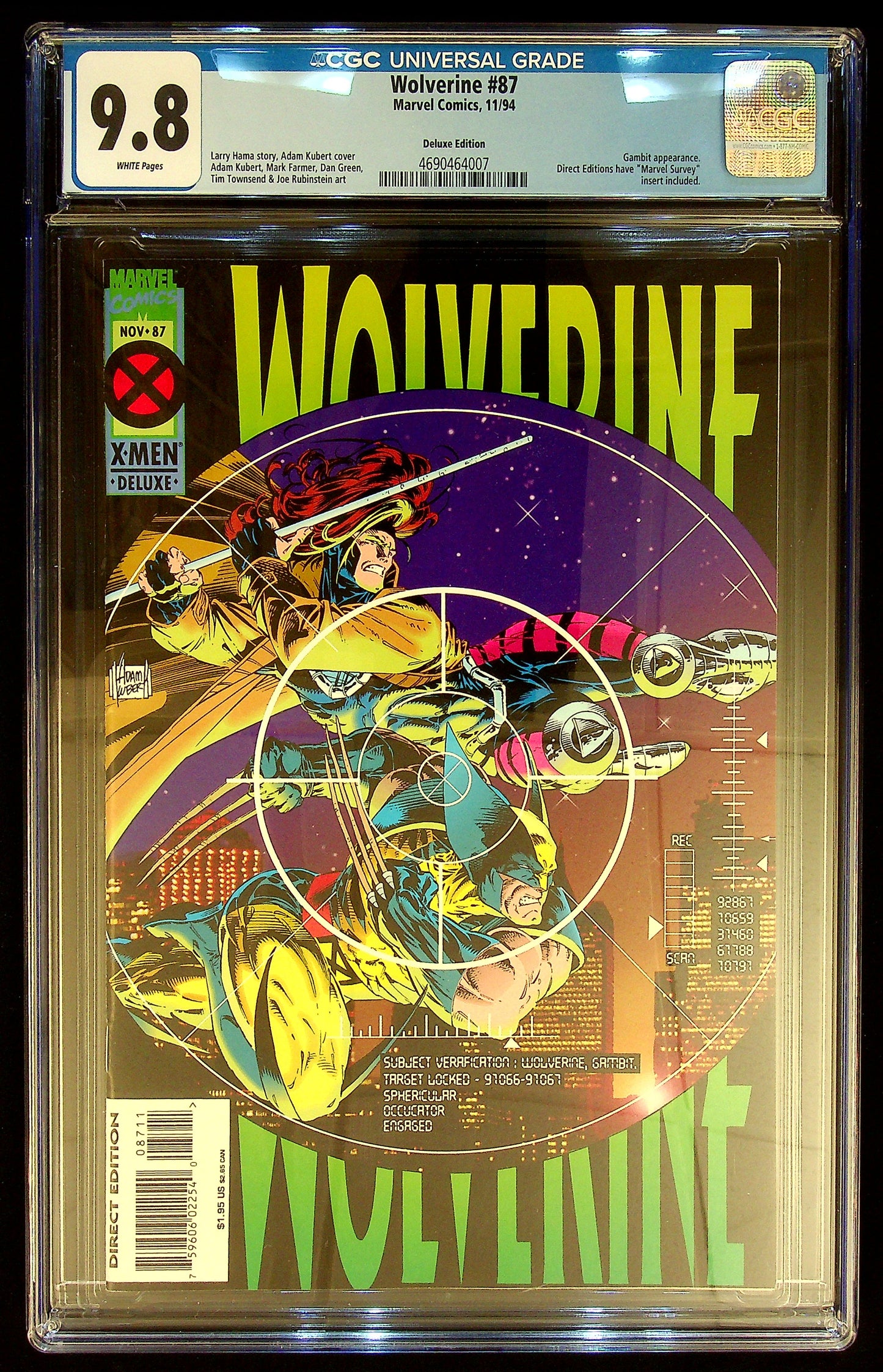 Wolverine #87 CGC 9.8 [Deluxe Edition]