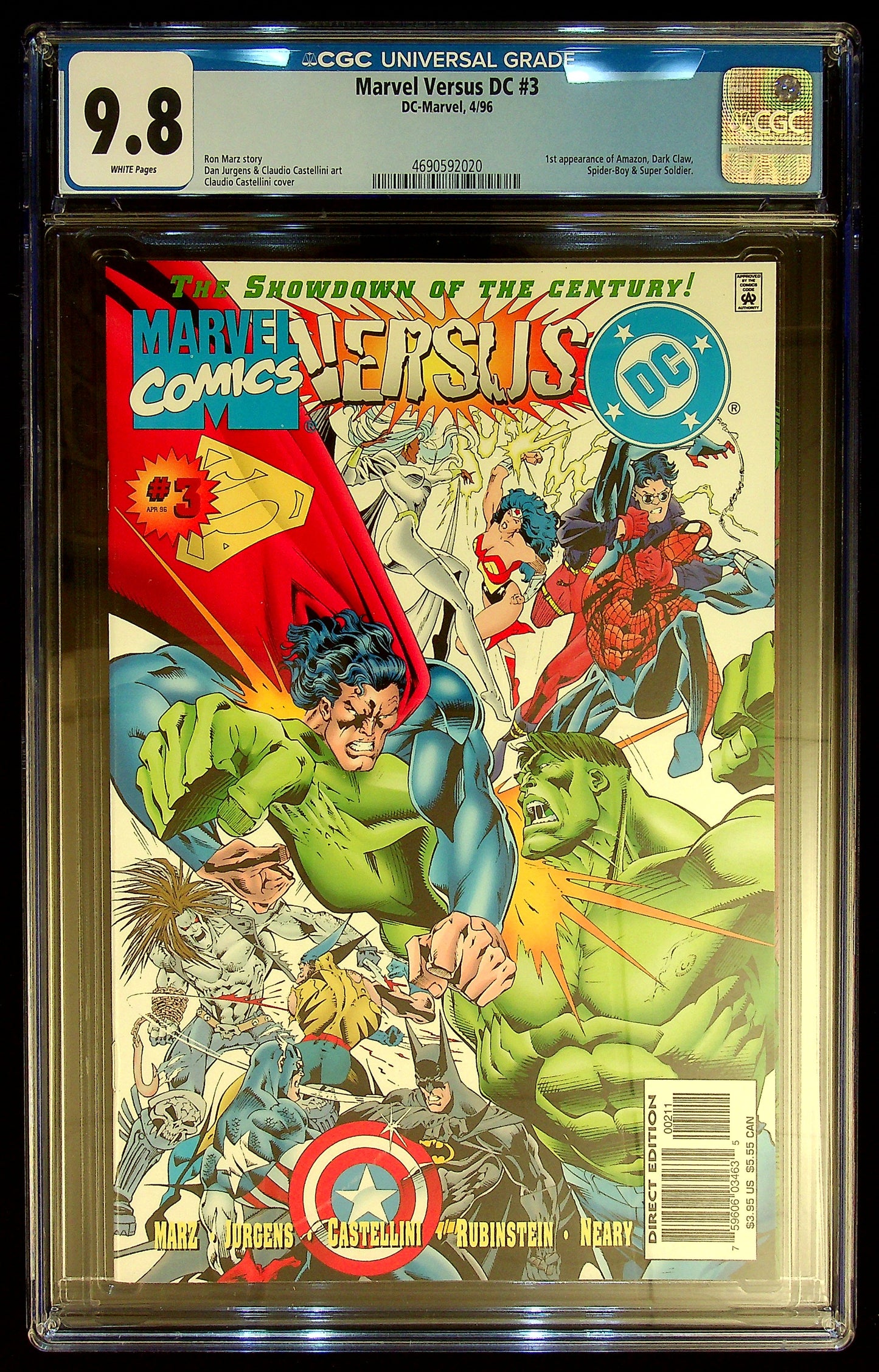 Marvel Versus DC #3 CGC 9.8
