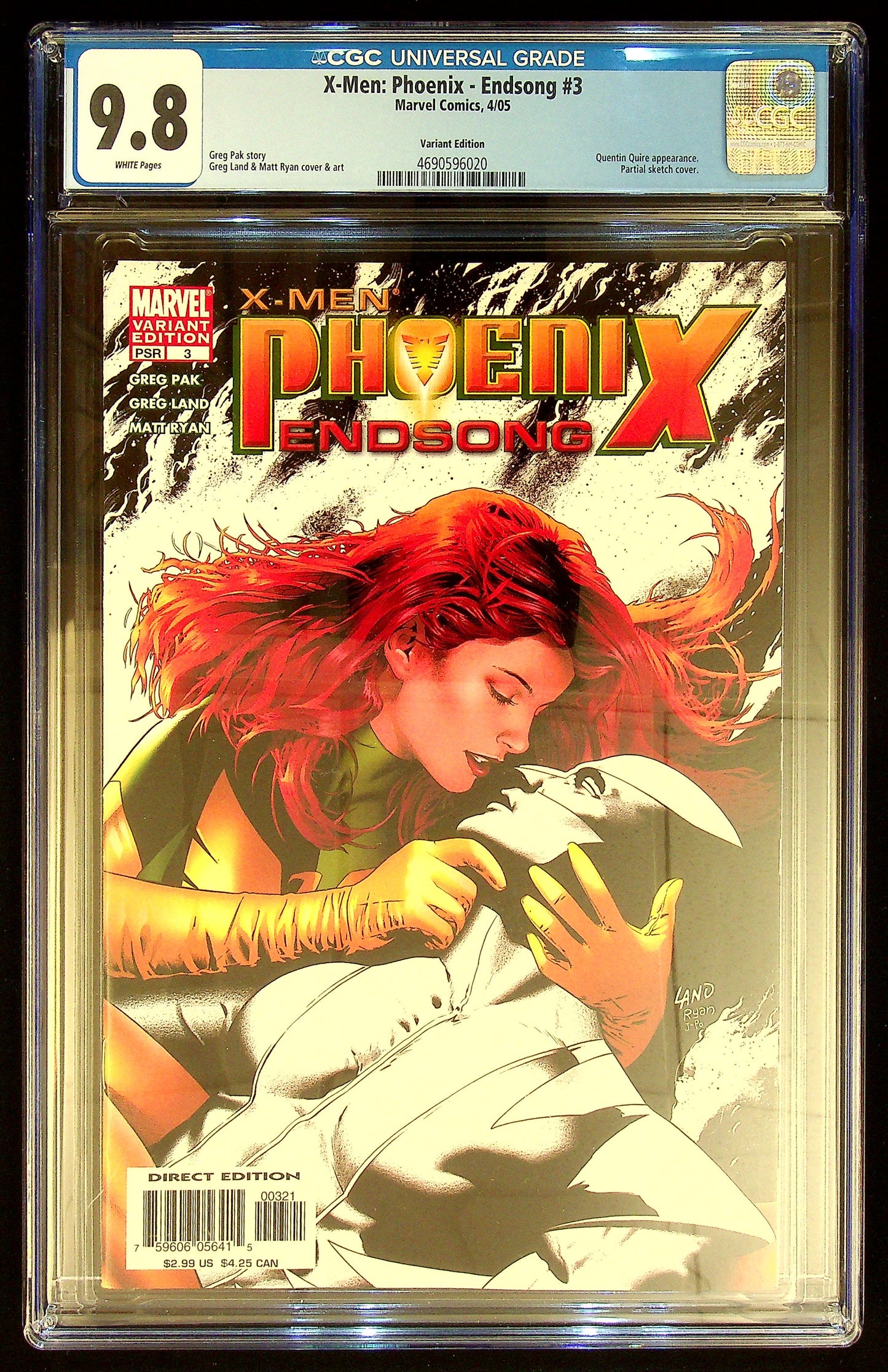 X-Men Phoenix- Endsong #3 CGC 9.8 [Variant Edition]