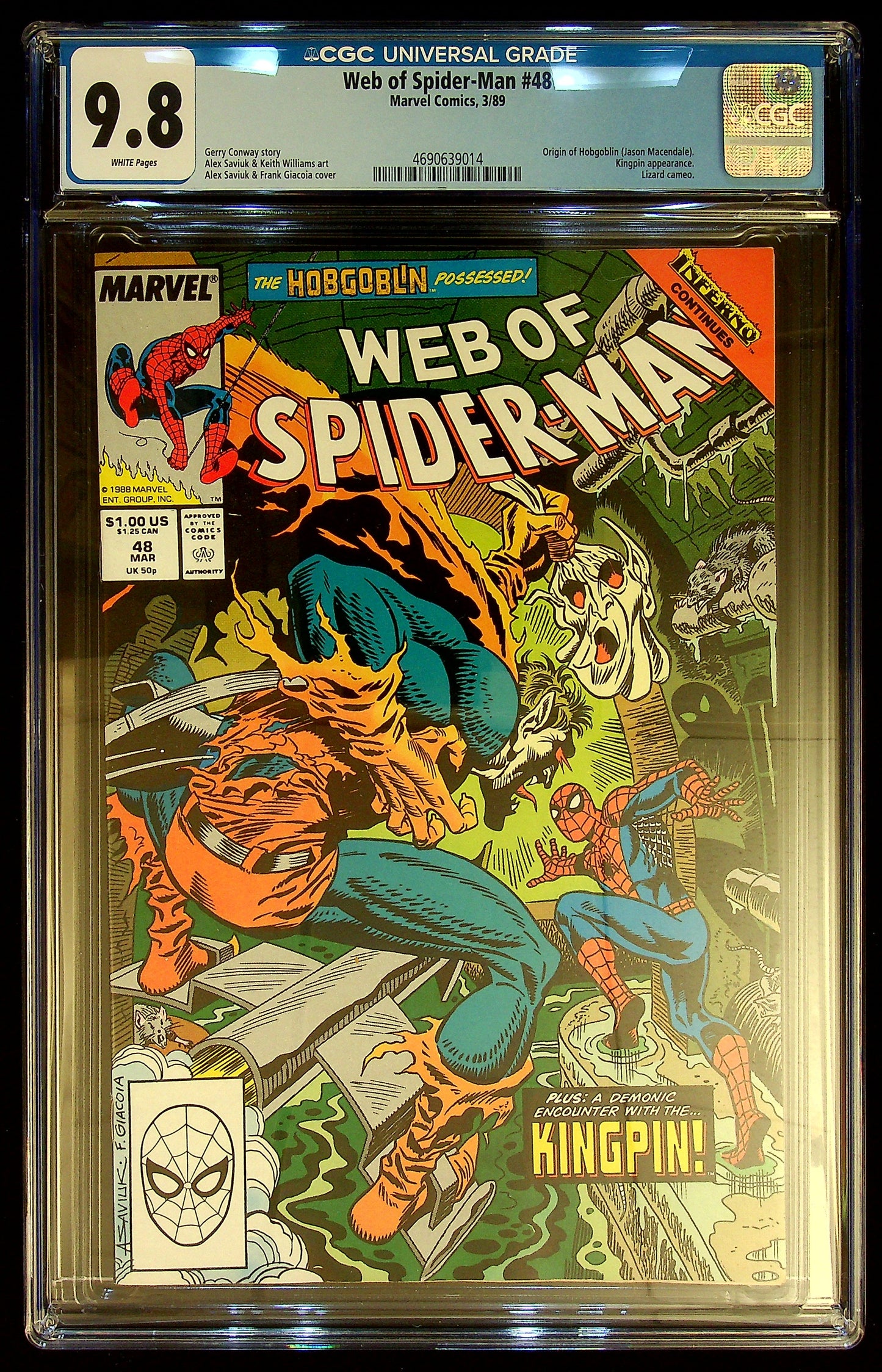 Web of Spider-Man #48 CGC 9.8