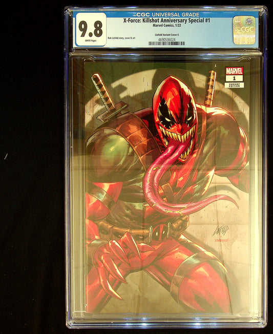 X-Force: Killshot Anniversary Special #1 [Liefeld Variant Cover E] CGC 9.8