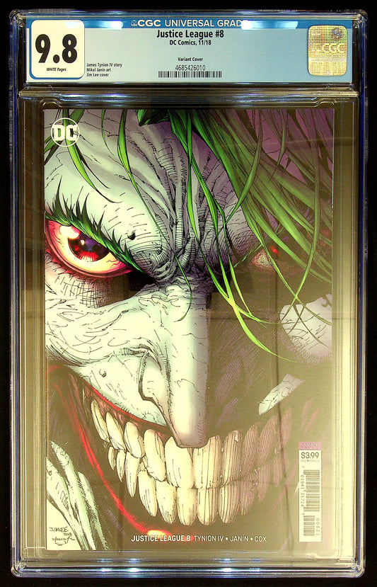 Justice League #8 CGC 9.8 [Variant Jim Lee Cover]