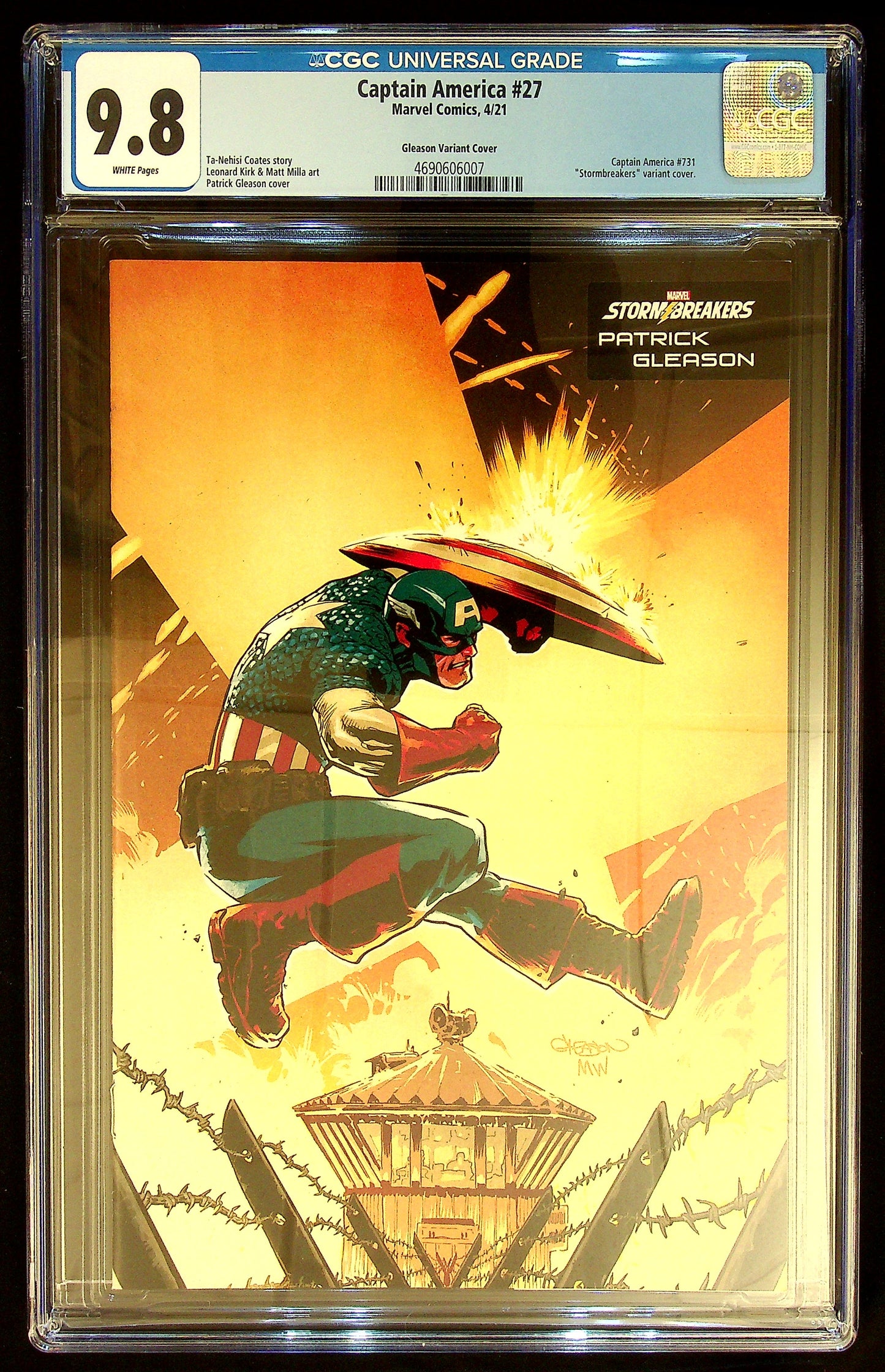 Captain American #27 CGC 9.8 [Gleason Variant Cover]
