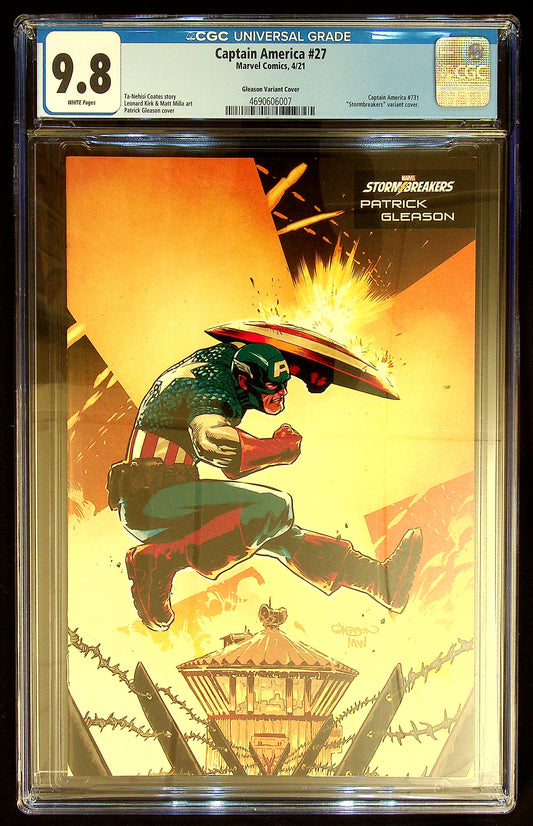 Captain American #27 CGC 9.8 [Gleason Variant Cover]