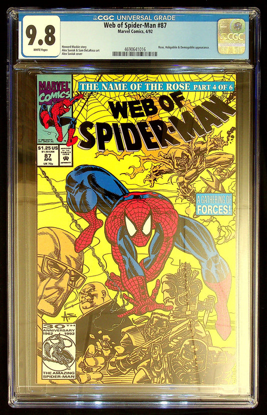 Web of Spider-Man #87 CGC 9.8