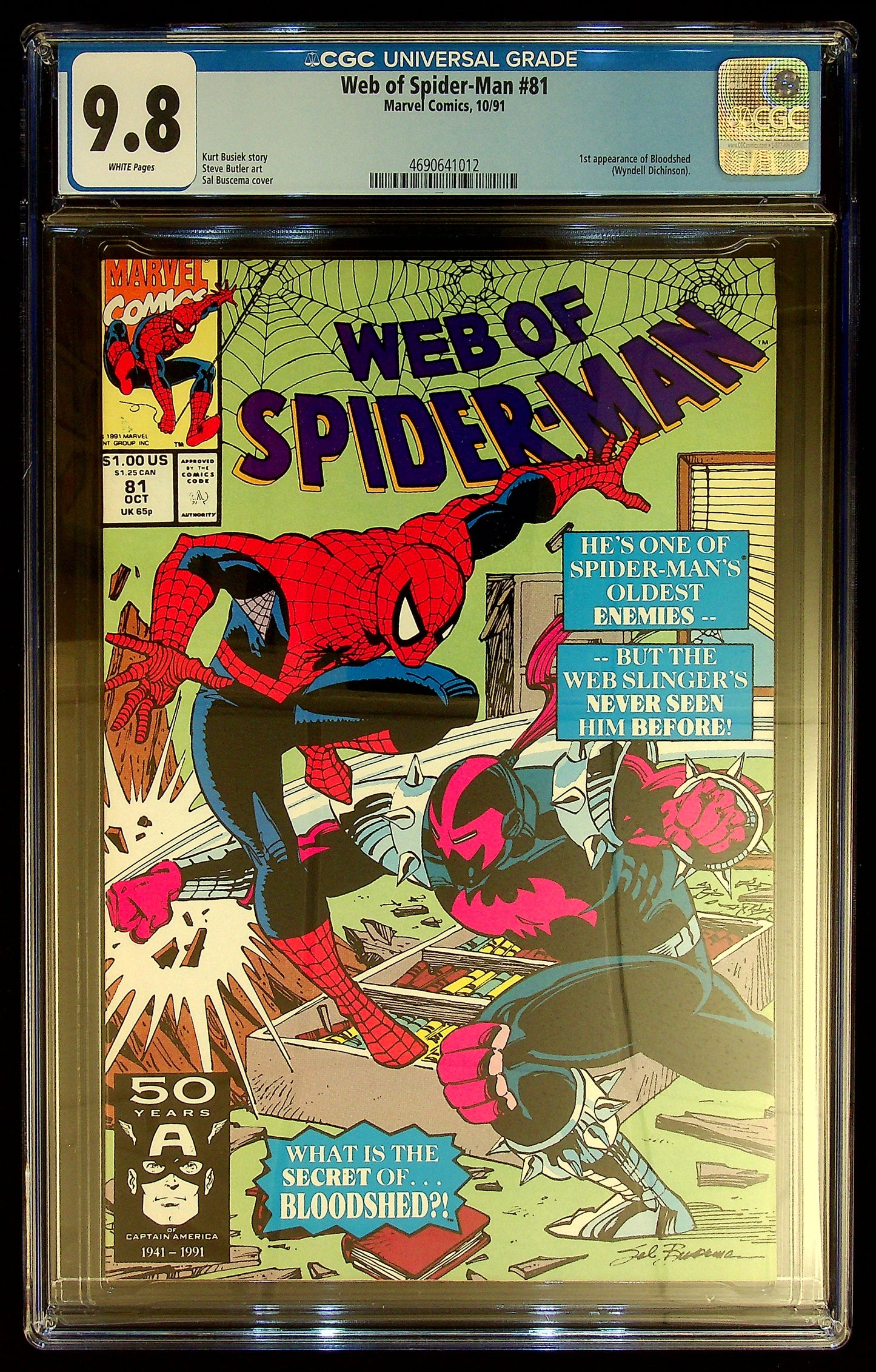 Web of Spider-Man #81 CGC 9.8