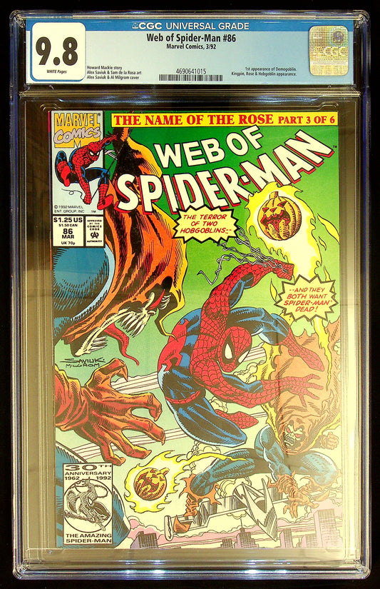 Web of Spider-Man #86 CGC 9.8