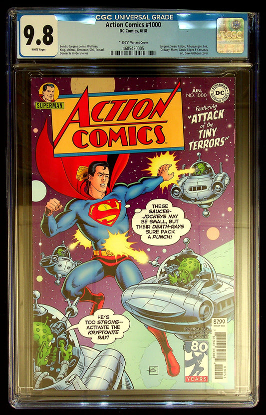 Action Comics #1000 CGC 9.8 [ 1950's Variant Cover]