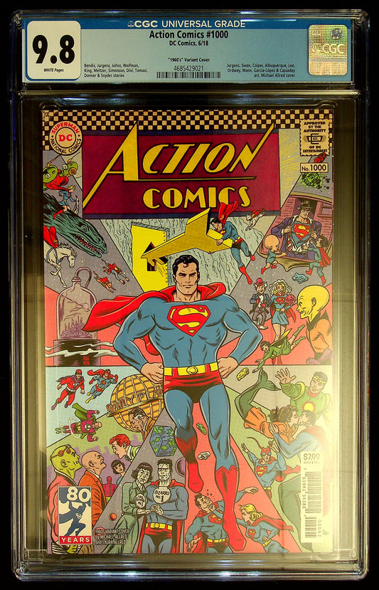 Action Comics #1000 CGC 9.8 [1960's Variant Cover]