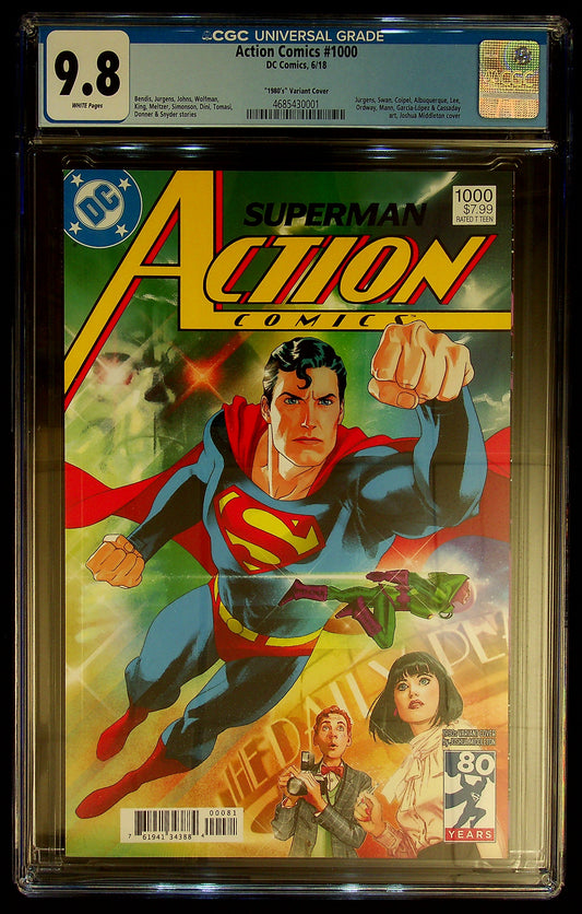 Action Comics #1000 [1980's Variant Cover] CGC 9.8