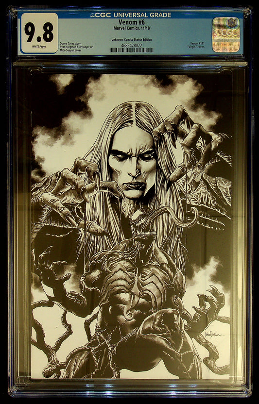 Venom #6 CGC 9.8 [Unknown Comics Sketch Edition]
