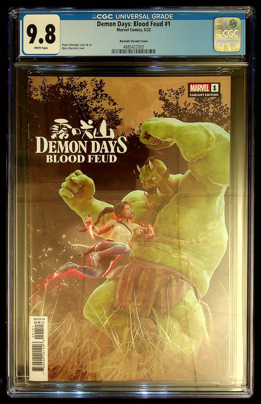 Demon Days: Blood Feud #1 CGC 9.8 [Barends Variant Cover]